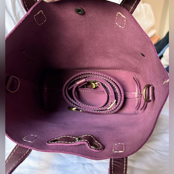 Unicorn Disco Color 🦄 Portland Leather Goods Mini Tote - Picture 6 of 7